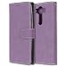 Produktbild LG V10 / H900 H960 Hülle, Chreey Matt Leder Tasche Retro Handyhülle Magnet Flip Case mit Kartenfach Geldbörse Schutzhülle Etui [Lila]
