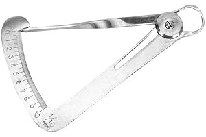 VOGUEING TOOL Pied à coulisse de cire en acier inoxydable, règle dentaire, outils de mesure triangulaire, règle de laboratoire dentaire, règle de cire pour laboratoire dentaire