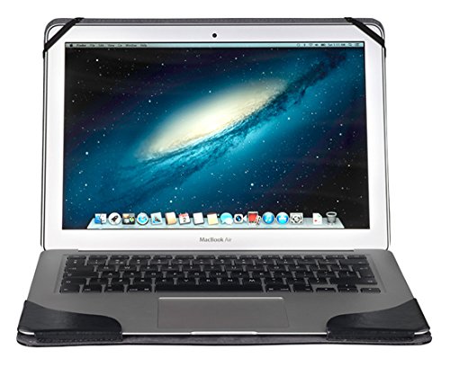 Gecko Macbook Air 13″ PU-Leder Hülle- Schwarz – luxuriöse Schutzhülle in modernem Design / perfekter Schutz in der Farbe schwarz / black geeignet für MacBook Air 13,3″ (Typ A1369/ Typ A1466 2013/2014) - 4