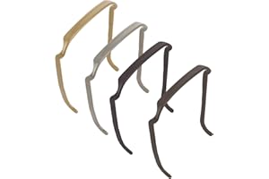 TIETOY 4Pack Invisible Hair Bands Square Headband That Fits Like Sunglasses, Zazzy Headband for Curly Hair Sunglasses Hairband 4 Colors Plastic Thick Hair Hoops for Women Men Hairstyle Fixing Tool