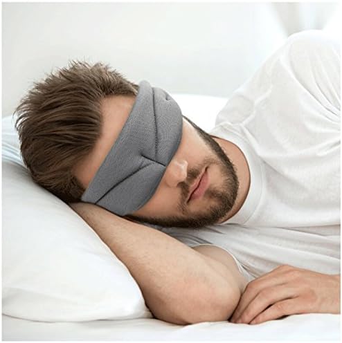 Plemo Sleep Mask, ALISIAM Ultra-Soft Memory Foam Sleeping Cover, Breathe-Easy Eye Shade for Bedtime & Travel,Sleep Eye Mask 3D Memory Foam Padded Shade Cover Sleeping Blindfold Travel Rest