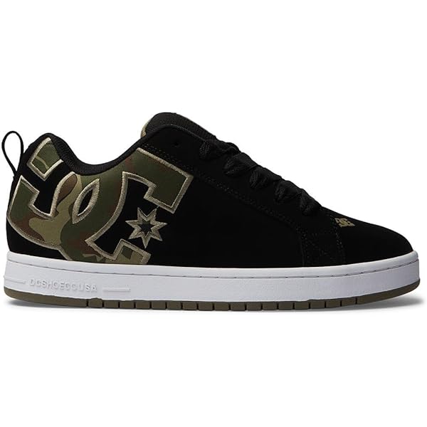 DC Shoes COURT GRAFFIK - Trainingsschoen - kmw black multi white/zwart DC Shoes COURT GRAFFIK - Trainingsschoen - kmw black multi white/zwart