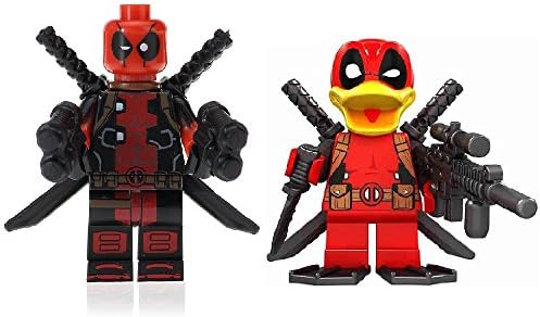Deadpool Duck minifigures custom lego - Lego Marvel Super Heroes with FREE DEADPOOL