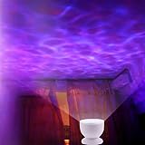 Songmics LED-Nachtlicht Projektionslampe Ozean Meer Beleuchtung mit Lautsprecher USB-Kabel FSL005 - 3