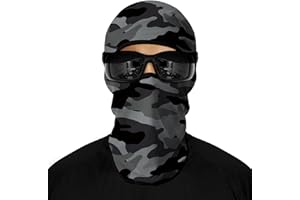 ShopINess Passamontagna Militare Unisex da Adulto per Sport e attività all´Aria Aperta Mimetico