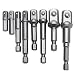 Produktbild 8 tlg Akkuschrauber Stecknuss Adapter1/4" 3/8" 1/2" Verbindung Kopfverlängerung Steckschlüssel Nuss Adapter Quadratischer Elektrischer Sechskant Bohrgerät Nut Driver Adapter Satz