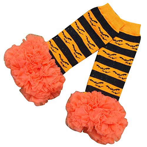 Pinkyee Little Girl'S Bats Leg Warmers Orange