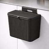 RADIANT 7 Litre Plastic Hanging Kitchen Trash Can With Lid, Double-Sided Open Lid Design, Kitchen Trash Can, Kitchen Cabinet
