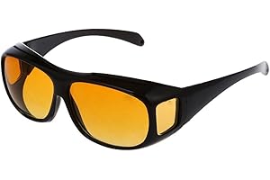 SODIAL(R) Auto voiture Lunettes Lunettes de soleil Lunettes de conduite de nuit Lunettes de vision de nuit lunettes contraste ideale contre l'eblouissement en conduite de nuit