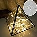 Produktbild Setsail 2M LED Solar Kupfer Märchen Weihnachten, Party, Garten, Hochzeit und Home Decor, Button Batterie Pentagram (Gelb)