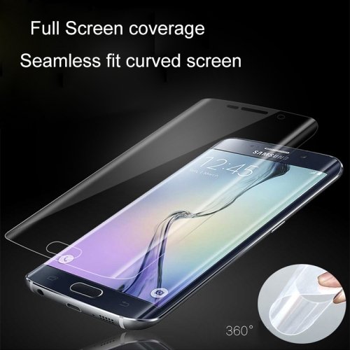 Eloja® 1 x Samsung Galaxy S6 Edge 3D vorgerundet Klar Folie Crystal Clear Schutzfolie Vollschutz PET - 4