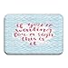 Produktbild Nacasu Memory Foam Bath Mat Non Slip Absorbent Super Cozy Plush Bathroom Rug Carpet,Brush Calligraphy On Blue Waves Positive Encouraging Advice,Decor Door Mat 23.6 X 15.7 Inches