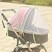 Produktbild Queta Erhöhen die Baby Auto Full Verschlüsselung Insekten Moskitonetz Baby Kinderwagen Moskitonetz Rattan Baby Carriage Mosquito Net (Green Side)