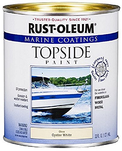Rust-Oleum 207001 Marine Topside Paint, Oyster White, 1-Quart