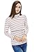 Bearsland Women's Striped Turtleneck Breastfeeding and Nursing Top Black/red UK Size 10-12