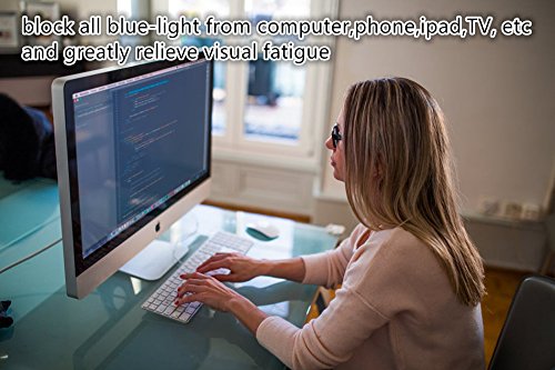 Computer Lesebrille – 2017 New eyeyee blau light blockierender Reader Spring Scharnier Blendschutz Anti Belastung der Augen Bildschirm Brillen Schützen Augen Herren Damen Eyewear Frames Gamer Brille für Computer Verwenden, schwarz - 4