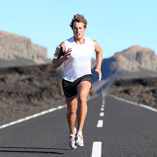 EOTW Brazalete deportivo para iPhone 6 plus 6s plus  Samsung S7 egde S7 S6 Huawei P9  con un bolsillo para llevar llaves  tarjetas  dinero  EL dise  o ergon  mico patentado para el brazo 8 6  a 13   Ideal para deporte  ejercicio  gimnacio  Corto 