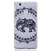 Produktbild Huawei P9 Lite Hülle [Mit gehärtetem Glas-Bildschirmschutz], Grandoin (TM) modische flexible schöne Zeichnung aufgedruckte Muster-stoßabfangende-Gehäuse-Hülle, ausgezeichneter weicher Qualitäts-Silikon-Gummi Extra ultra dünnes buntes TPU Design-schützende Rückseiten-Abdeckungs-Hülle Ideal passend für Huawei P9 Lite