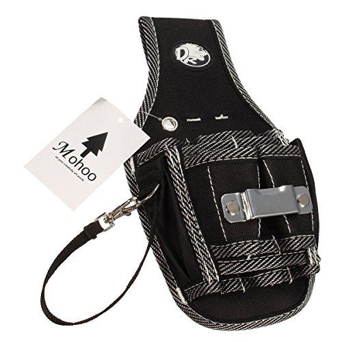 Mohoo 9 in 1 Elektriker Taille Taschen-Werkzeug-Gürteltasche Tasche Schraubendreher Carry Case Halterung - 5