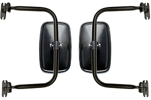 MelTruck Set med 2 ytterspeglar 232 x 145 mm, Ø 15 Ø 18 E20 för traktorer, grävmaskin med stöd