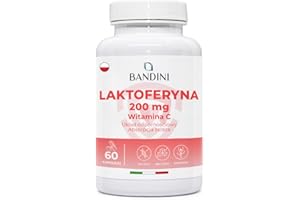 ‎BANDINI Bandini® LATTOFERRINE 200 Immuno - 200 MG laktoferyny na kapsułkę (60 kapsułek) - Suplement diety w wysokiej dawce z witaminą C - Naturalny przeciwutleniacz dla układu odpornościowego