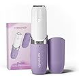 CARESMITH Bloom Facial Shaver | Women's Face Hair Remover | Upper Lip, Chin & Cheeks | Hypoallergenic Blades | 1 AA Battery Included, Purple