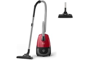 Philips Odkurzacz workowy serii 2000, Wydajny silnik o mocy 900 W zapewniający jakościowe odkurzanie, Mały i lekki, Regulacja mocy ssania, 3 l zbiornik na kurz, Filtr antyalergiczny, FC8243/09