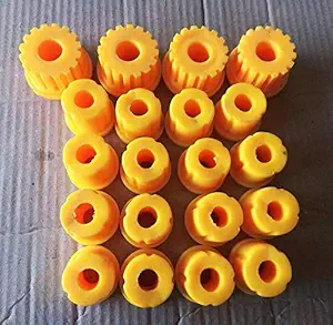 AUTO MT - Maruti Gypsy Spare Part | Yellow PU Bushing KIT Highly Durable 6 TIME The More Life -20PCS