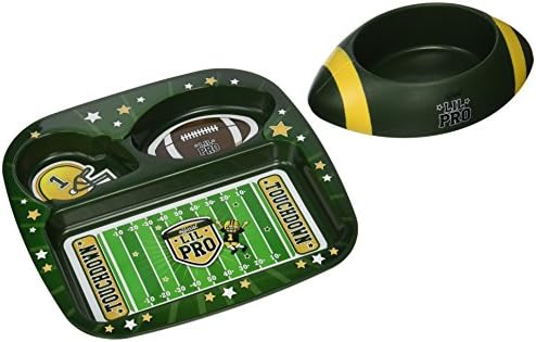 Lil Pro 1-30513 Footbowl Pet Feeding Set, Green