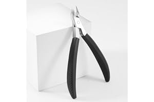 Diesisa Cuticle Trimmer - Cuticle Clippers for Nails with Silicone Handle Non-Slip - Extremely Sharp - Professional Steel Cuticle Cutter - Trimmer Dead Skin Remover Cuticle Remover Tool-Black