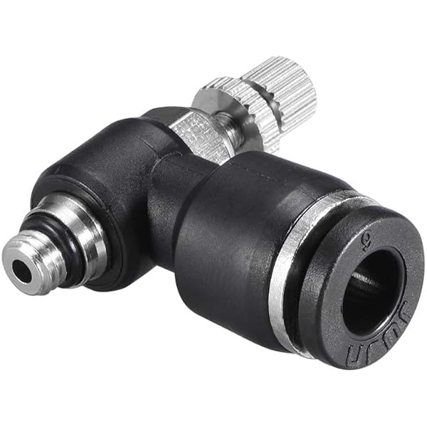 SL8-01 6-Pack 8mm Push To Connect Fittings With 1/8" Thread & Speed Control Air Valve For Pneumatic Tools - View #3