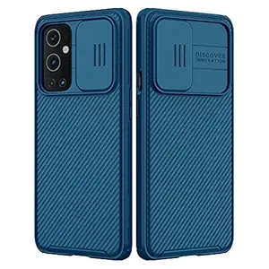 Nillkin OnePlus 9 Pro Case with Slide Camera Cover, Upgrate CamShield Pro Case with Camera Protection for OnePlus 9 Pro 2021 - Blue