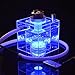 Produktbild Kumiy 6x6 Zoll bunte LED Acryl Shisha mit 1 Schlauch, arabisches Shisha Fernbedienungsset, Premium Shisha Räucherset mit Licht