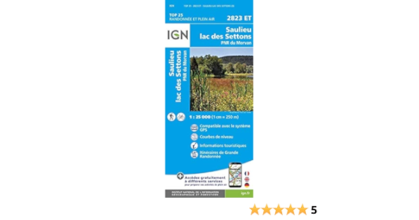 Amazon Fr 2823et Saulieu Lac Des Settons Pnr Du Morvan Ign Livres