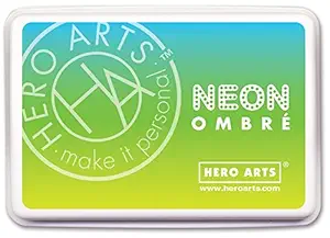 Hero Arts Ombre Neon Chartreuse to Blue