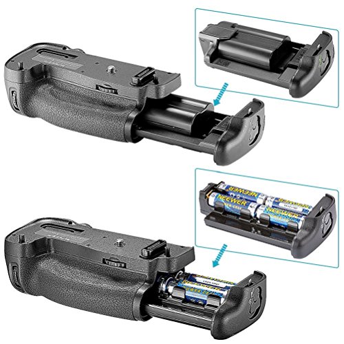 Neewer Bloc Batterie Grip Poign  e d Alimentation Extension de Batterie Remplacement de Nikon MB-D16 Comme EN-EL15 Batterie pour Nikon D750 Reflex Num  rique