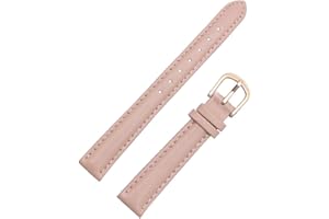 BEGISA 14/16/18/20mm femmes couleur unie en cuir véritable Bracelet de montre Bracelet doux peau amicale montres bande avec des outils d'installation