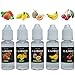 Produktbild Salcar® E-Liquid 0,0mg Nikotin, 1er Pack (5x 20ml) für E-Zigarette (Erdbeere, Cantaloup-Melone, Mango, Kirsche, Banane)