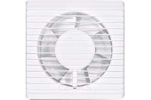 F.H. ANA Wentylator łazienkowy, wentylator ścienny, Ø 80 mm, z dobiegiem, timerem, biały (średnica: Ø 80, funkcja: dobieg/timer)