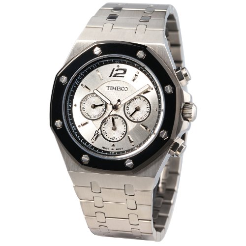 Time100 Klassische Uhrmeister-Serie Hochwertige Multifunktion-Edelstahl-Herren-Armbanduhr mit Butterfly-Faltschliee #W70039G.01A Time100 Klassische Uhrmeister-Serie Hochwertige Multifunktion-Edelstahl-Herren-Armbanduhr mit Butterfly-Faltschliee #W70039G.01A