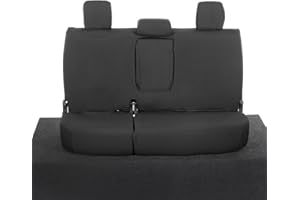 UK Custom Covers SC261B Tailored Heavy Duty Waterproof Rear Seat Covers Black - To Fit Toyota Hilux Icon & Invincible Double Cab 2016 Onwards