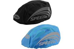 LAMA 2 sztuki kasku rowerowego, pokrowiec przeciwdeszczowy, wodoszczelny pokrowiec na kask, uniseks, ochrona przed deszczem, dla mężczyzn, kobiet, dzieci, 2 sztuki