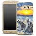 Produktbild OOH!COLOR® Design Case für SAMSUNG GALAXY S7 Hülle Silikon Delphine AMA004 Silikon See Ferien Animal Tier Marine Delfin Dolphin Beach Strand Sommer Meer Grafik Tasche Schutzhülle Elastisch Cover Print stylish weiche Etui Motiv Dünn Flexibel