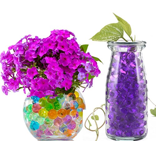 12 Farben -3000 Stück,Tesan Wasser Perlen Wasserperlen Gelperlen Aquaperlen Vaseenfüller für Hochzeit und Möbel Dekoration - 4