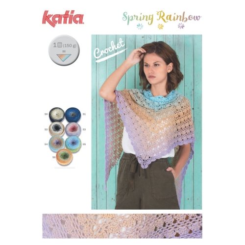 Katia Spring Rainbow – Farbe: Rosados/Malva (53) – 150 g / ca. 600 m Wolle - 4