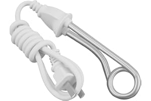 RJLLKD 350W 220V Portable Stick Immersion Heater Power Cord Length 1M, Electric Mini Boiling Water Heating Tube Hot Immersion Water Heats up Fast Camping Travel Heater for Coffee Tea Cocoa Milk