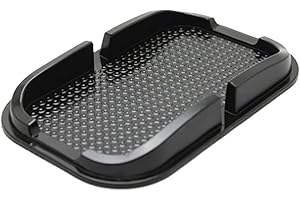 Happyyami Soporte antideslizante de silicona para salpicadero de coche, reutilizable, sin dejar rastros, práctico organizador para llaves, gafas de sol