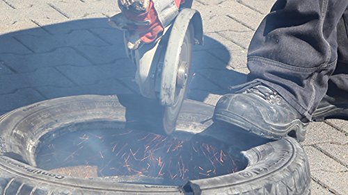 Nozar 6702164 Rip Cut HM-Trennscheibe 230 x 22,23 mm, Perfekt für alle Winkelschleifer aus Wolframcarbid Hartmetall-Segmenten, rot / silber - 3