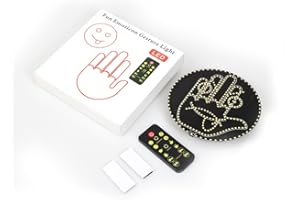 HENGBIRD Auto Finger Licht Led Hand Auto mit Fernbedienung,2 In 1 Ausdruck Finger Lechten Lustiges Licht für Autos Coole Gadgets Lkw ZubehöR Innenraum Fenster ZubehöR(Orange)