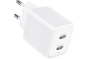 familaha Ładowarka USB C, 40W 2-Porty Ładowarka typu C, [20W+20W] Wtyczka USB C do iPhone 14/13/12/11, Samsung Galaxy S22/S21, iPad Pro/Mini, Xiaomi, Pixel, Huawei-Biały